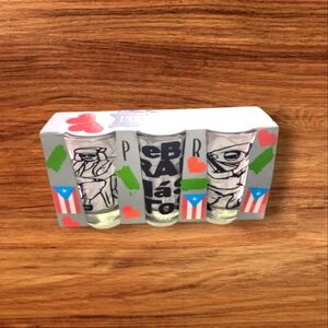 Bad Bunny Shots Glasses